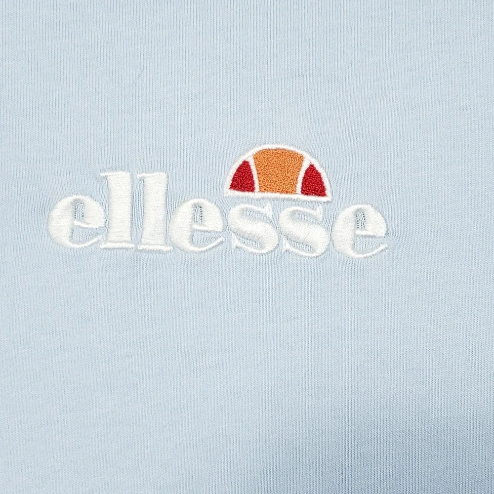 Ellesse T-Shirt‎ Womens Large Light Blue Embroidered Logo Cotton SAS11351 Casual